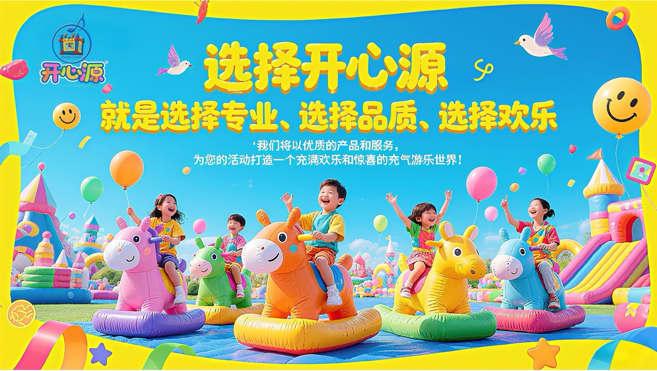 开心源充气城堡与趣味运动会器材厂家