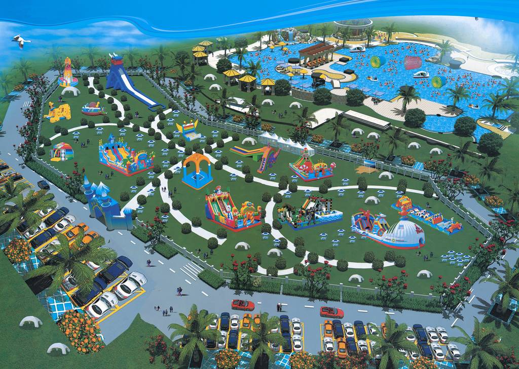 大型充气乐园定制-充气广告帐篷销售