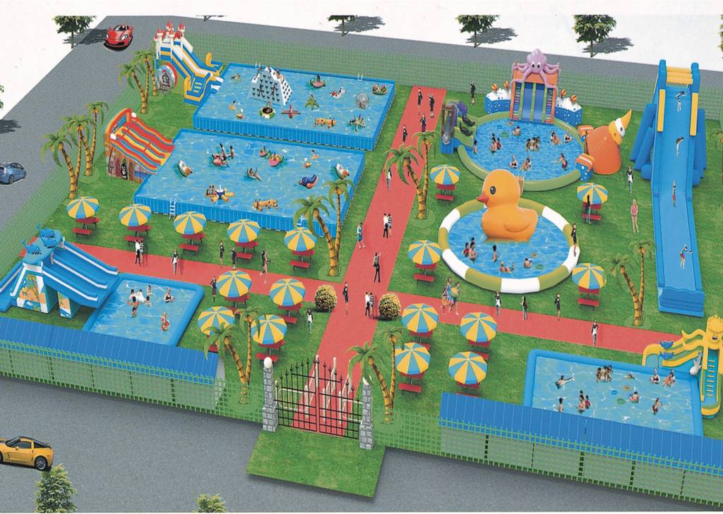 大型充气乐园城堡滑梯-中穗运营租赁服务