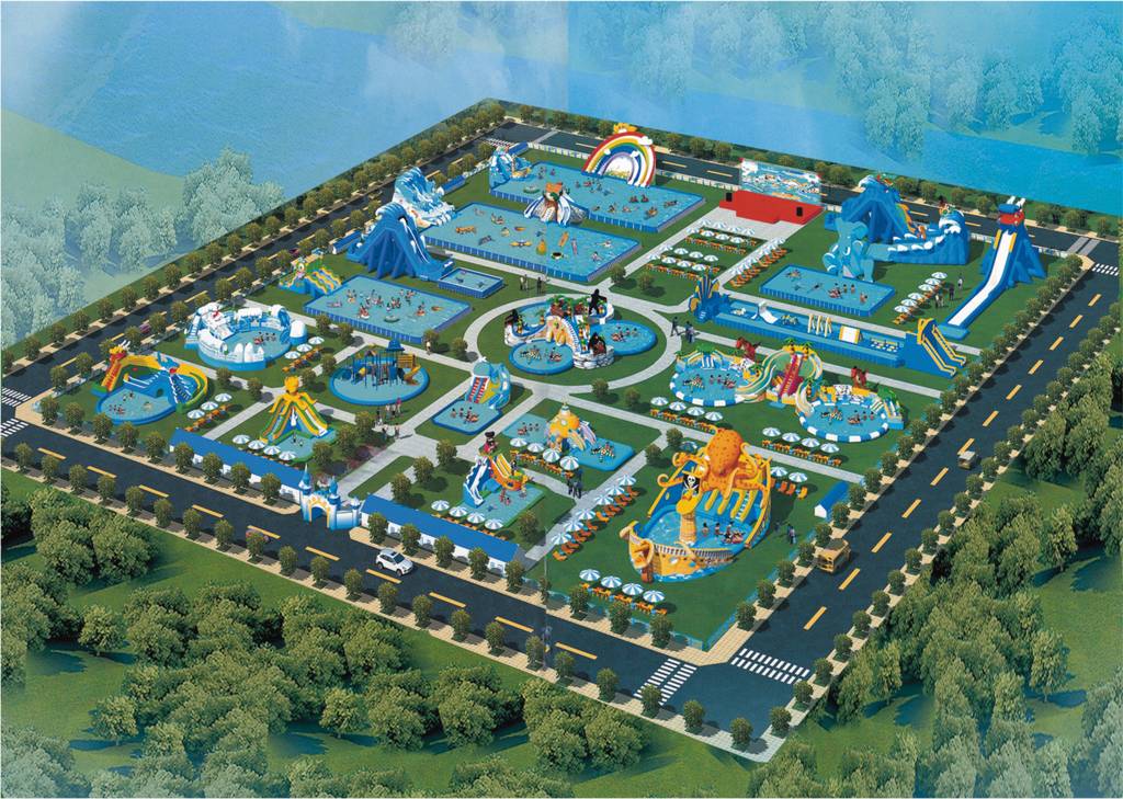 充气水上儿童乐园-陆地闯关方案