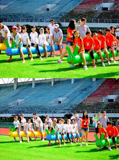 充气趣味运动会道具毛毛虫儿童款出租出售