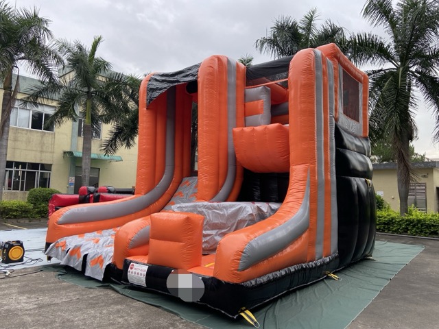 橙速冒险充气滑梯