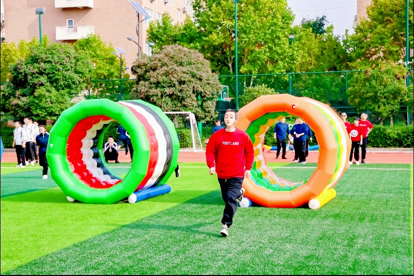 充气趣味运动会道具障碍时空隧道出租出售