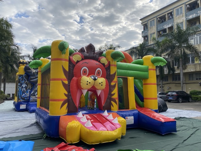 丛林狮王充气跳床出售