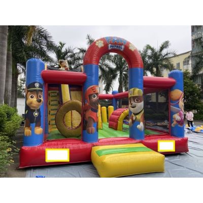 汪汪队欢乐充气跳床滑梯出售