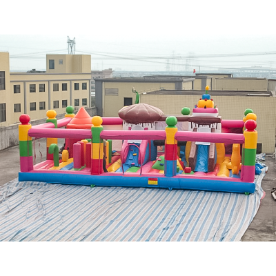 缤纷糖果充气娱乐城出售